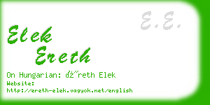 elek ereth business card